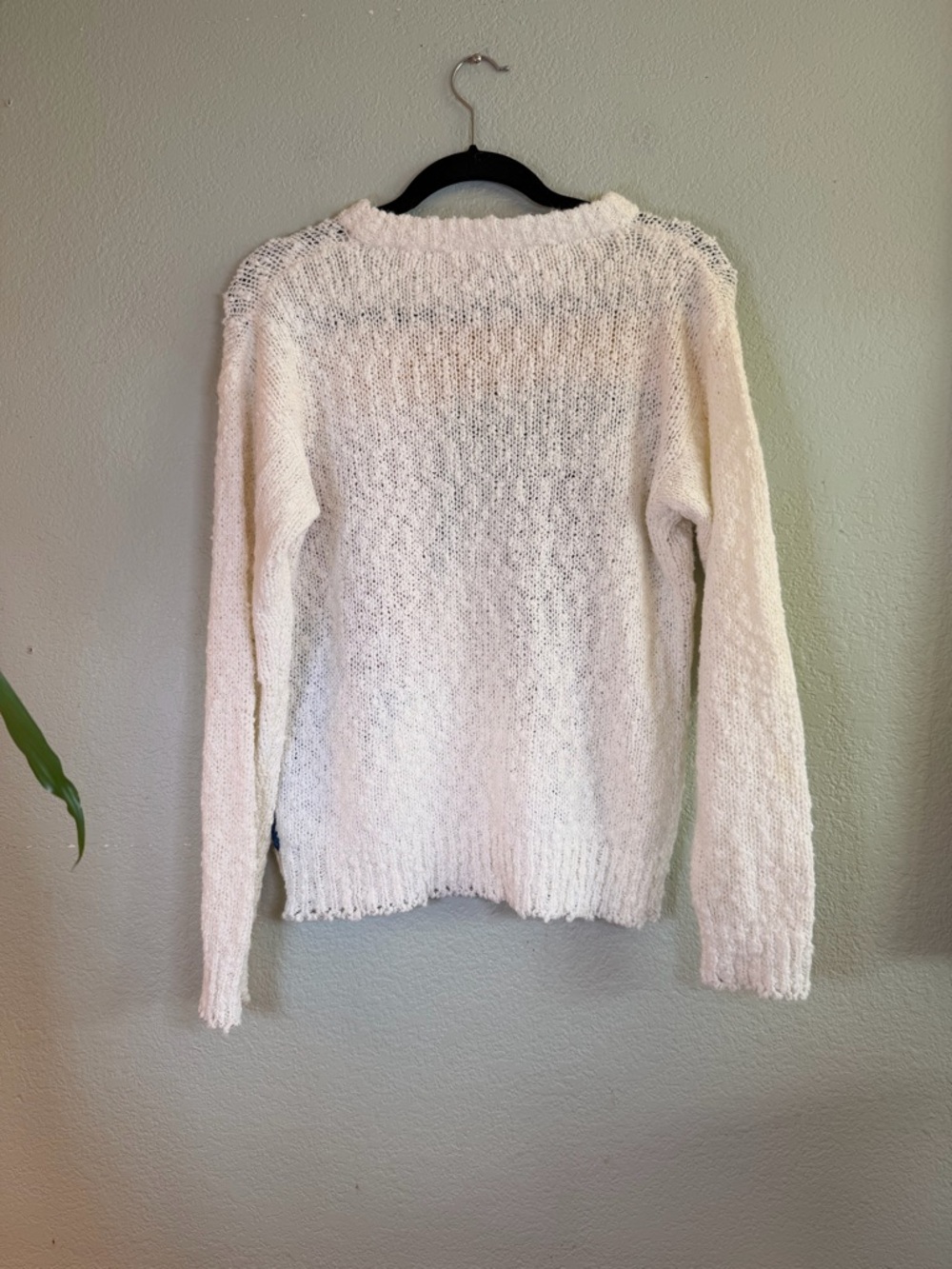 Vintage 80s Cherry Stix Geometric Colorful Loose Knit Red Lightweight Sweater L - Picture 3 of 7